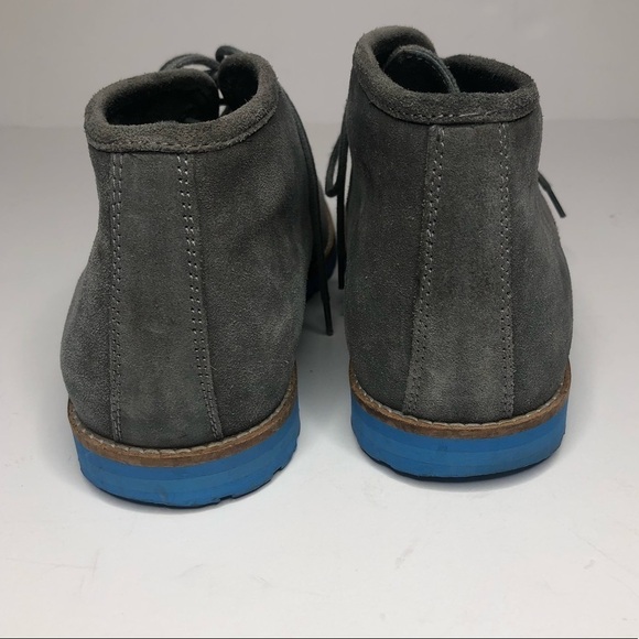 Men's Kurt Geiger Gray Suede Desert Boots Sz 41 - Picture 5 of 10